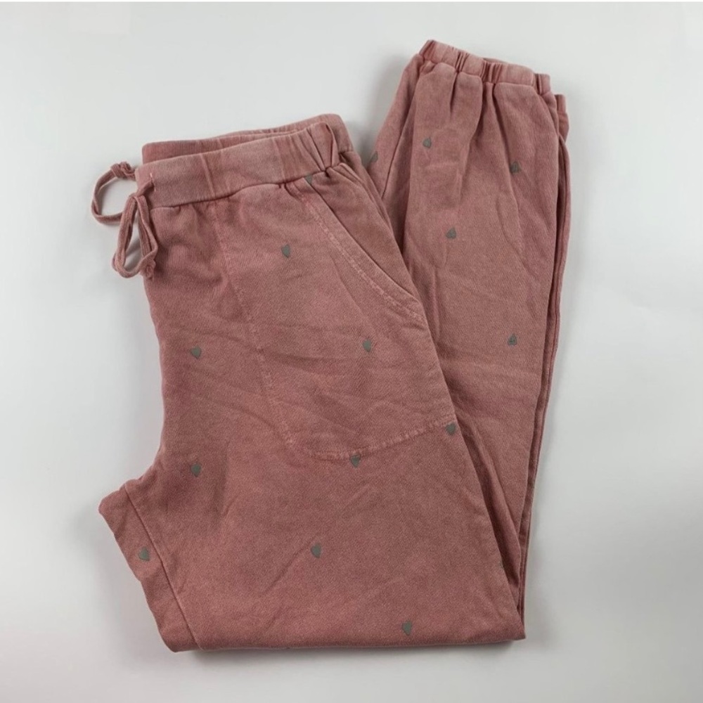 Easel LA Heart Print Lounge Jogger M